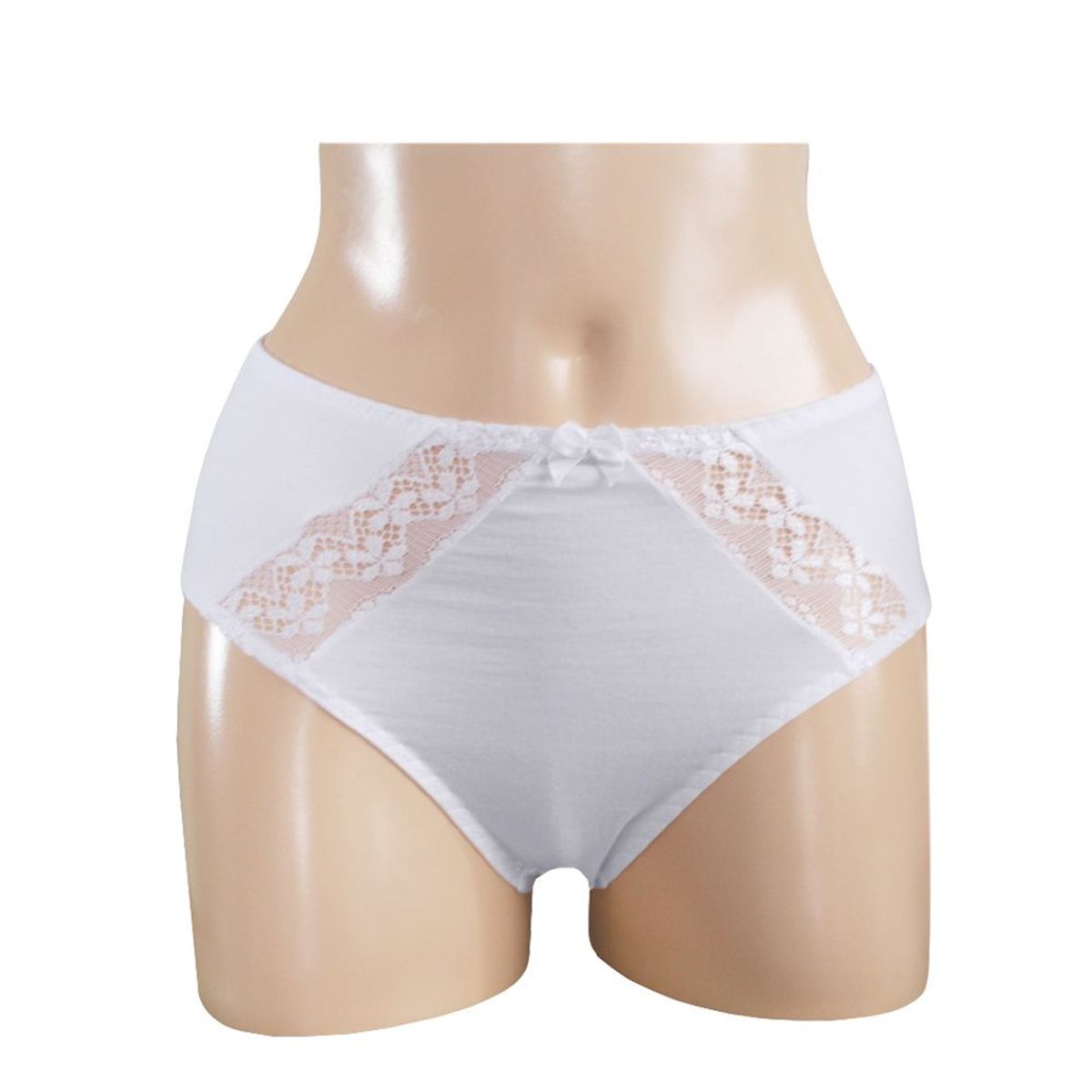 Peter Pan - Trusa Algodón Lycrado con Blonda Peter Pan Blanco