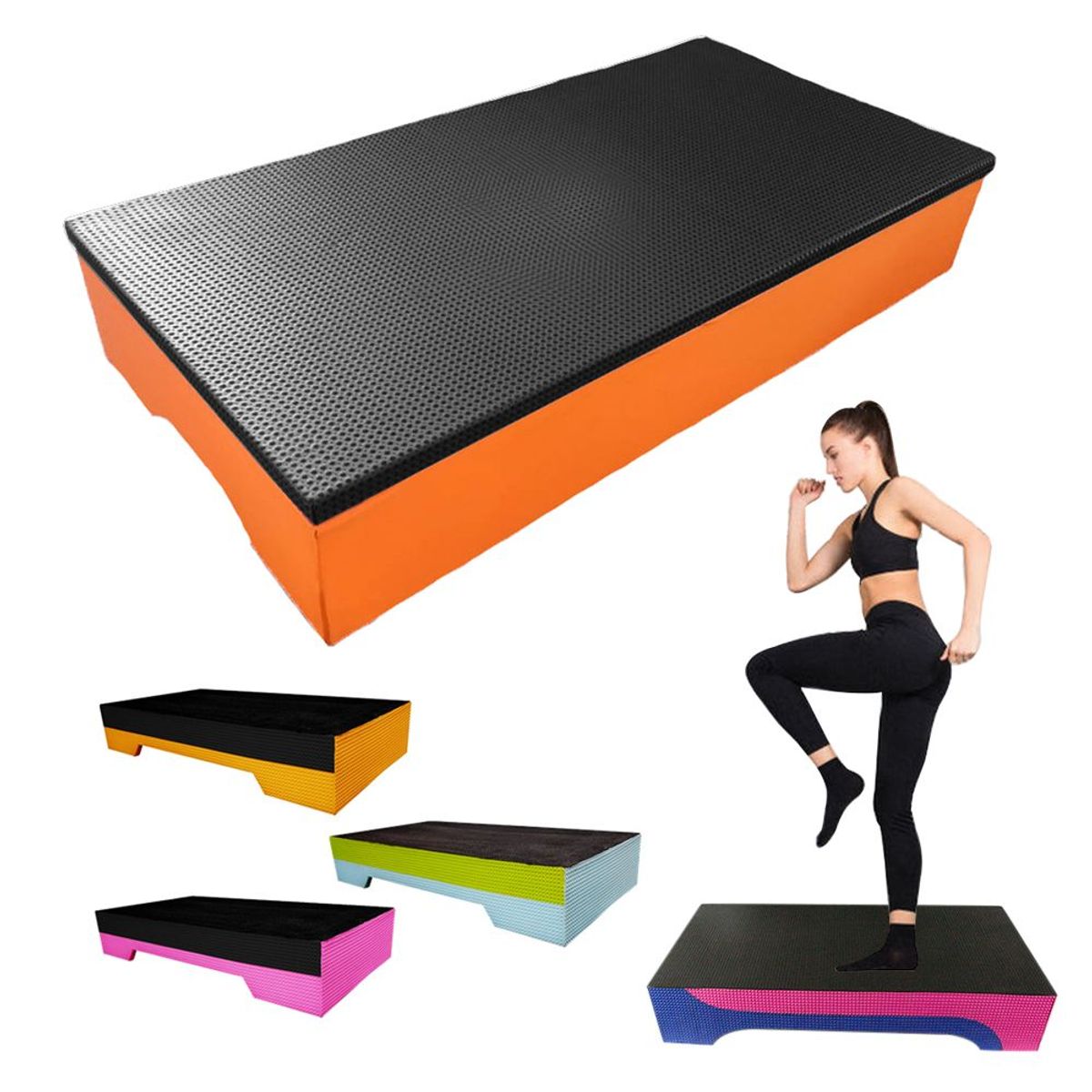 GENERICO - Step aeróbicos pilates antideslizantes madera microporoso