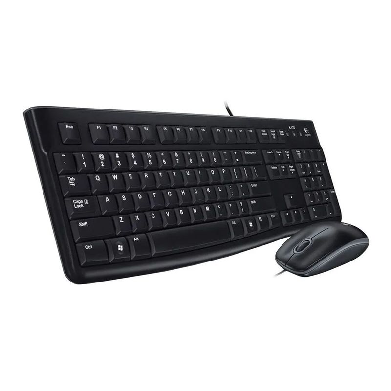 LOGITECH - Kit Teclado y Mouse Logitech Mk120 Negro
