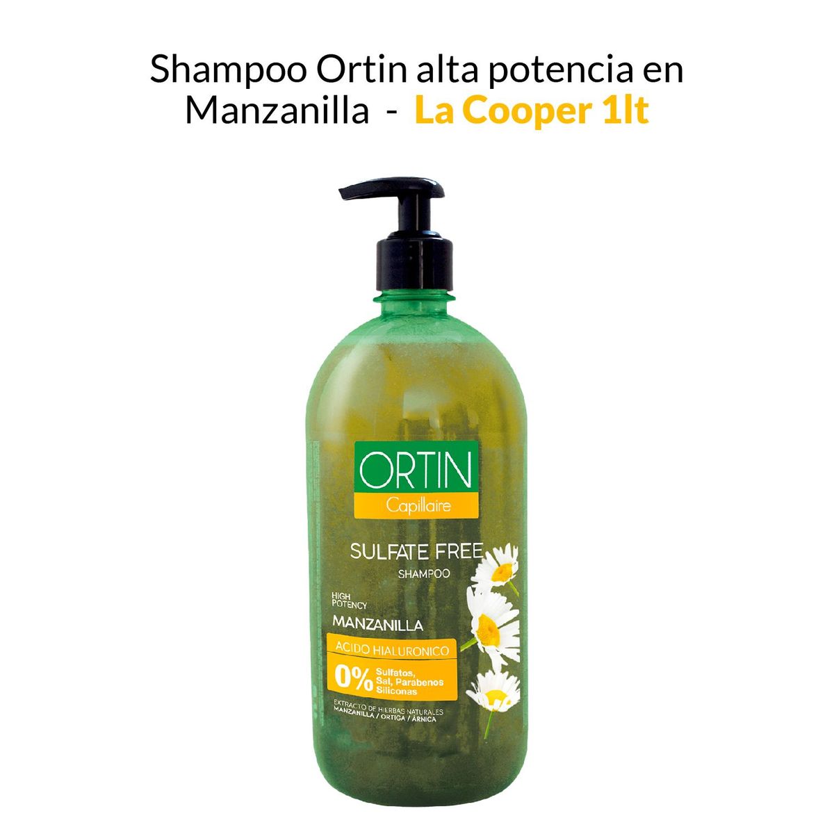 GENERICO - Shampoo Ortin alta potencia en Manzanilla - La cooper 1lt