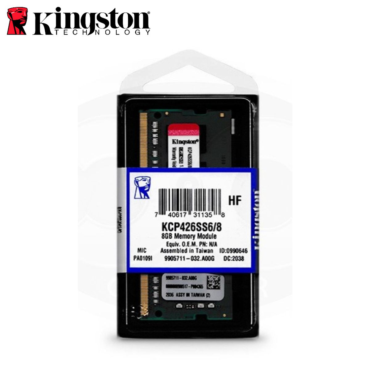 KINGSTON - Memoria Ram Kingston KCP432SS816 16GB DDR4 3200Mhz SoDimm KCP432SS816