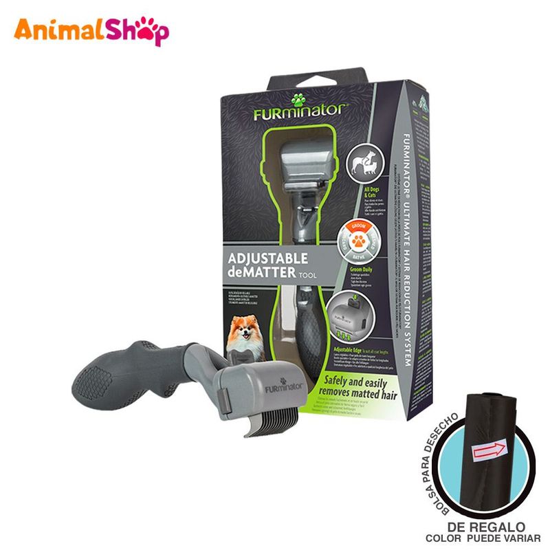 FURMINATOR - Cepillo Para Pelo Enredado Furminator Para Perro Gato
