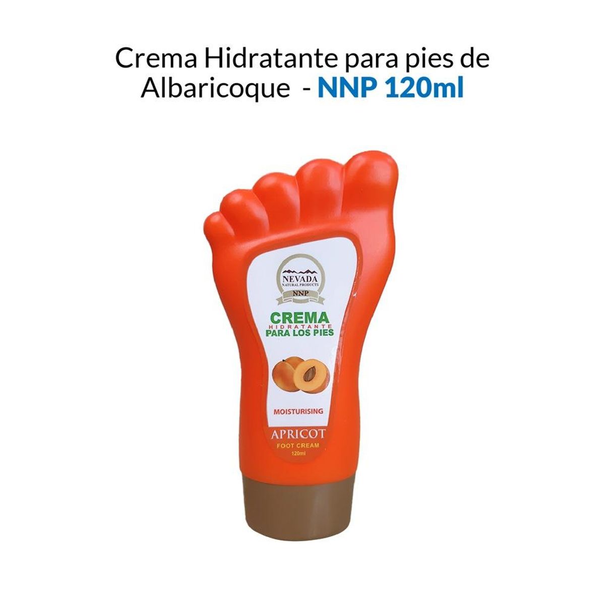 NEVADA NATURAL PRODUCTS - Crema Hidratante para pies de Albaricoque - NNP 120ml