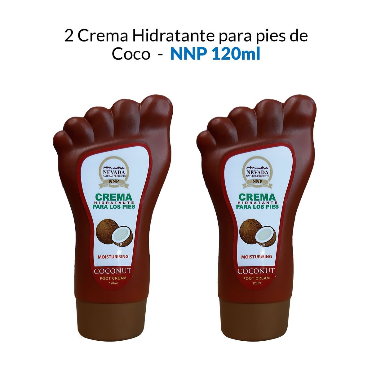 NEVADA NATURAL PRODUCTS - 2 Crema Hidratante para pies de Coco - NNP 120ml
