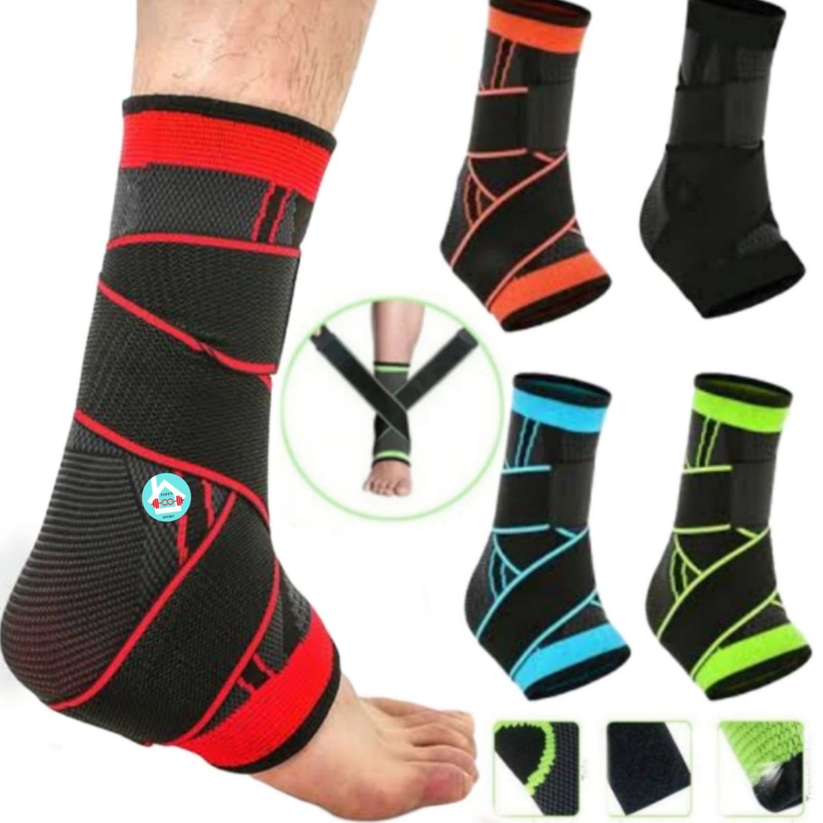 GENERICO - Tobillera alta soporte Presuarizado de fijacion