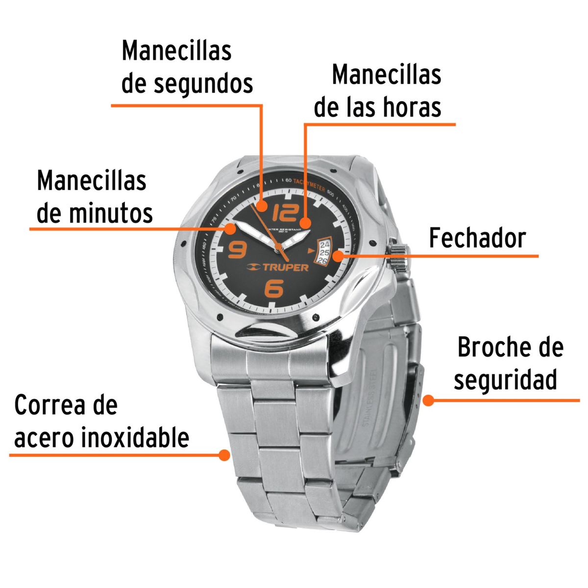 TRUPER - Reloj acuatico para caballero  Truper expert