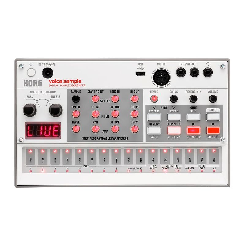 KORG - Sintetizador - KORG - VOLCA-SAMPLE 2 - Blanco