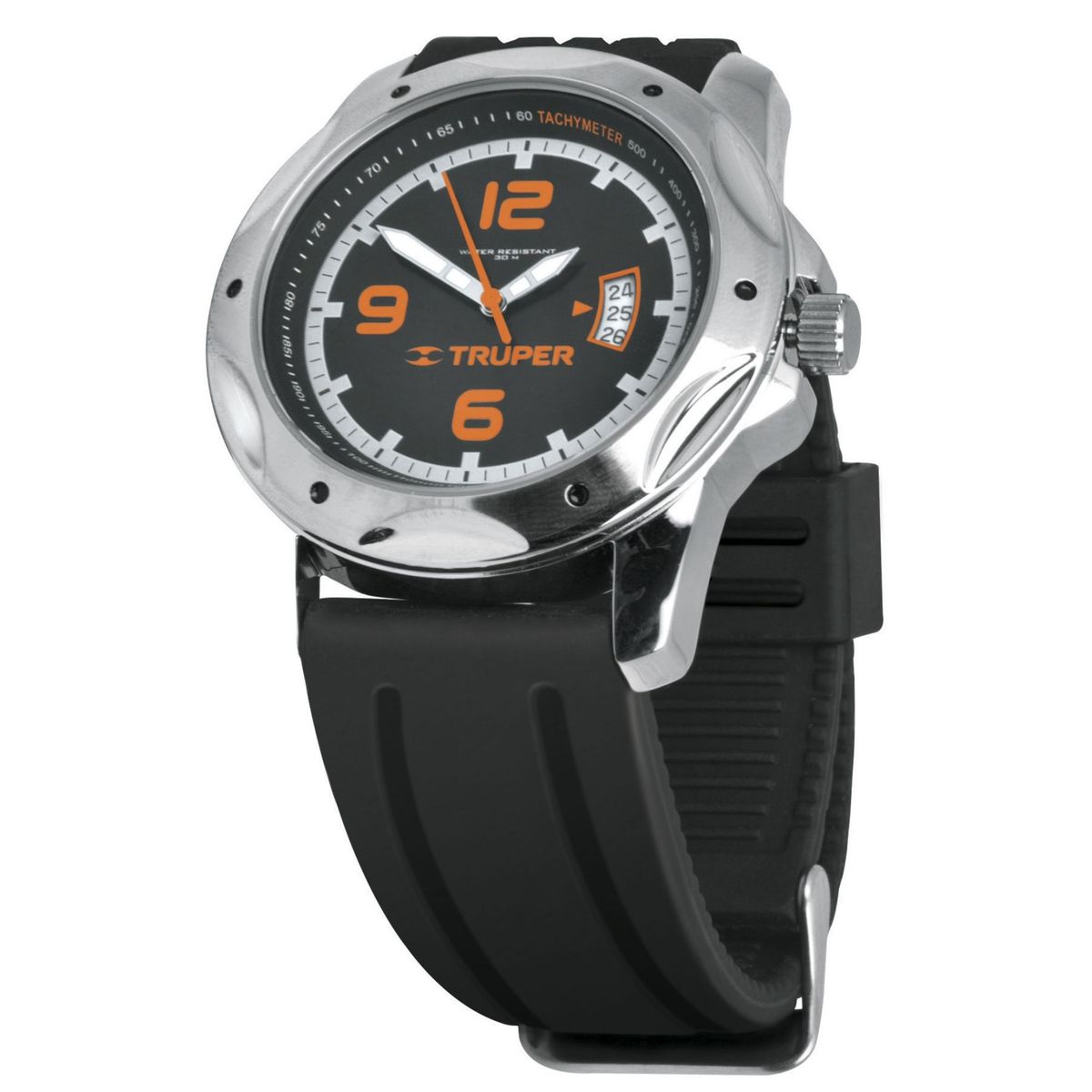 TRUPER - Reloj para hombre con  correa goma antiestrés  acuático Truper