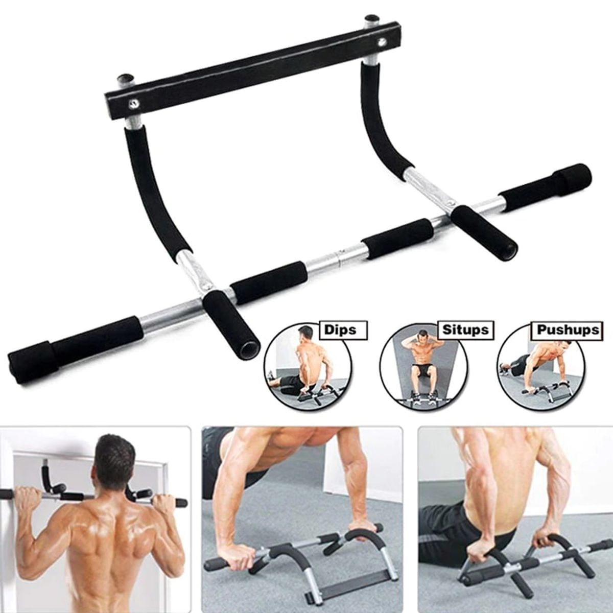 GENERICO - Barra Para Abdominal De Pared Multifunción
