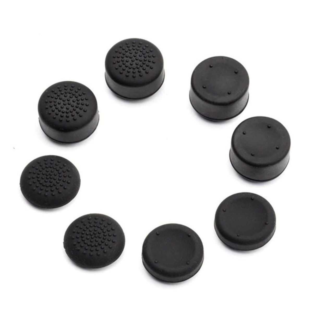 VARIOS - Set 8 und Grips PS4 PS5 Protectores de JoyStick Mando PS5 PS4 Negro