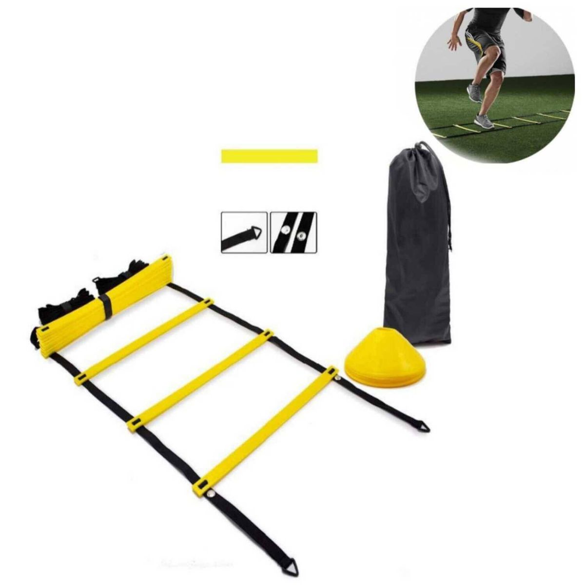 GENERICO - Escalera de entrenamiento con peso 10 pasos