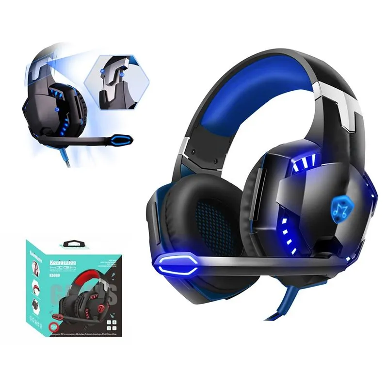 Audífono Gamer Con Micrófono y luces LED para PC Laptop PS4 XBOX