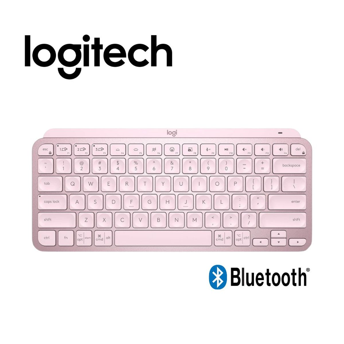 LOGITECH - TECLADO LOGITECH MX KEYS MINI MULTI-DEVICE BLUETOOTH ILUMINADO ROSE SP