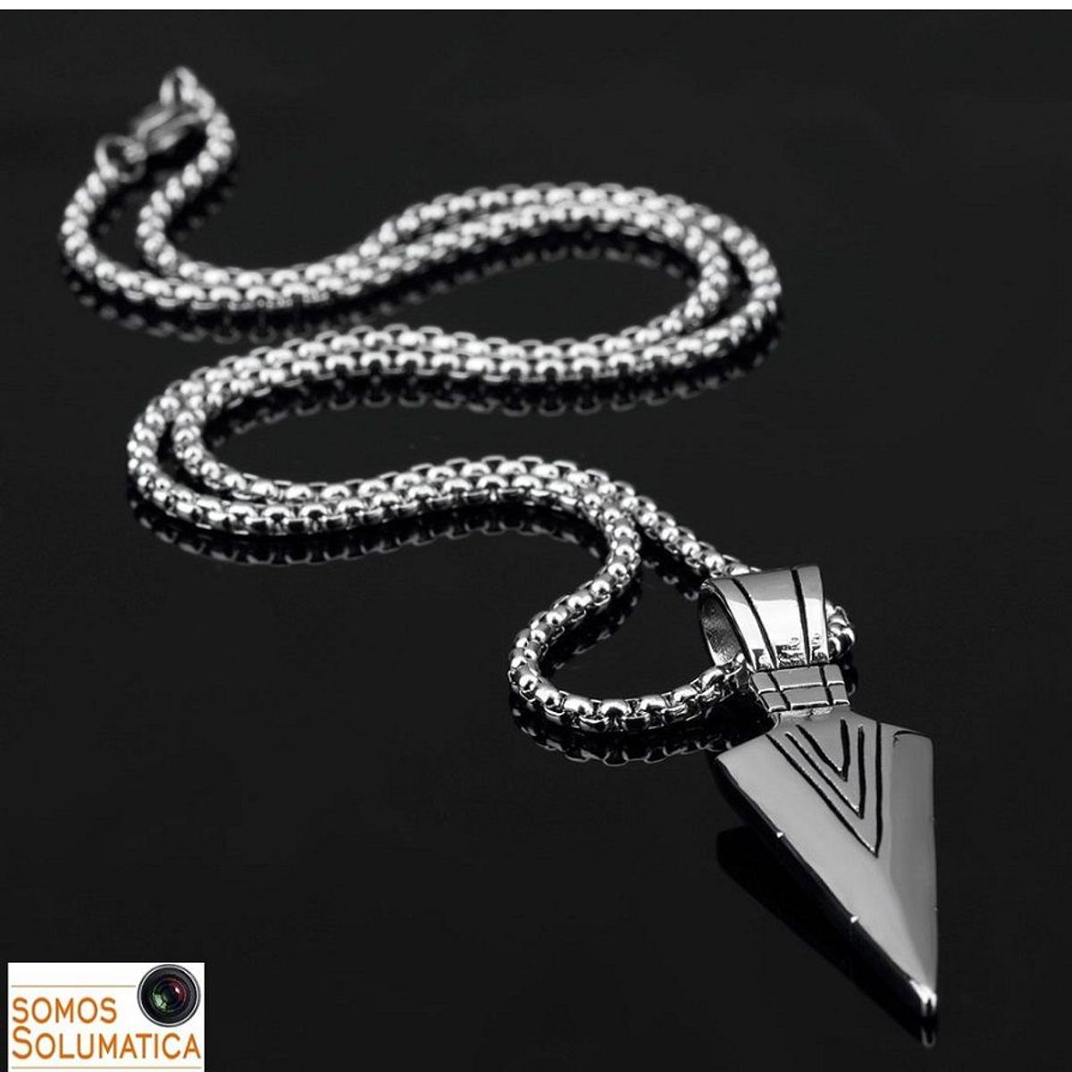 OEM - Collar Acero Inoxidable - Punta De Flecha Moda Coreana - Dorado