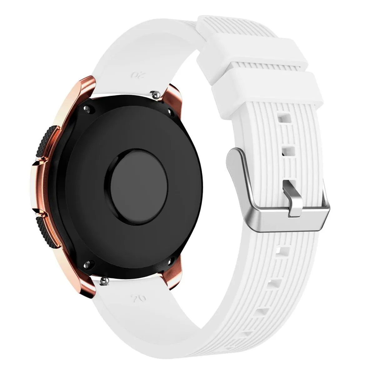 GENERICO - Correa Silicona para SAMSUNG GALAXY WATCH 5 / 5 PRO - Blanco