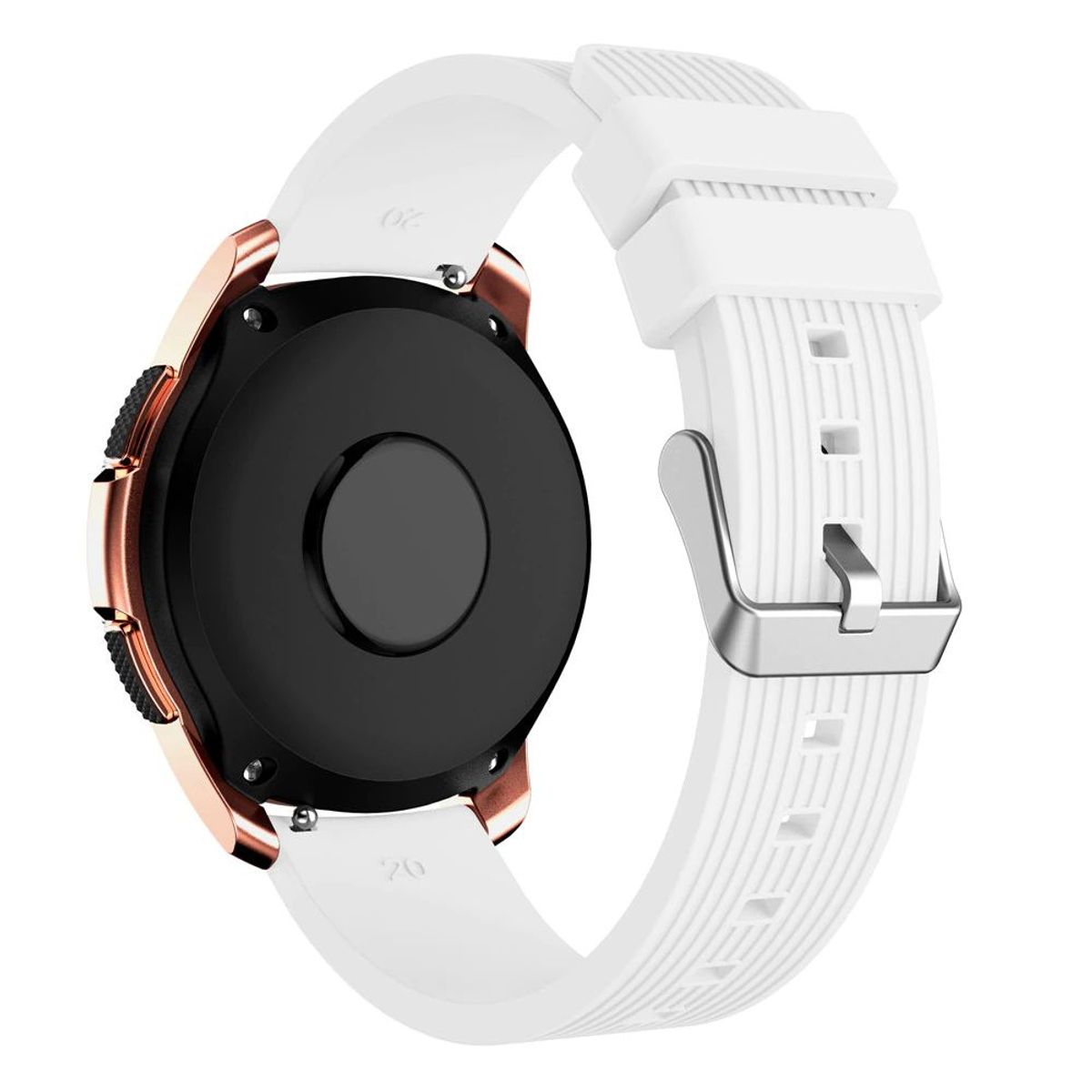 GENERICO - Correa Silicona para SAMSUNG GALAXY WATCH 5 / 5 PRO - Blanco