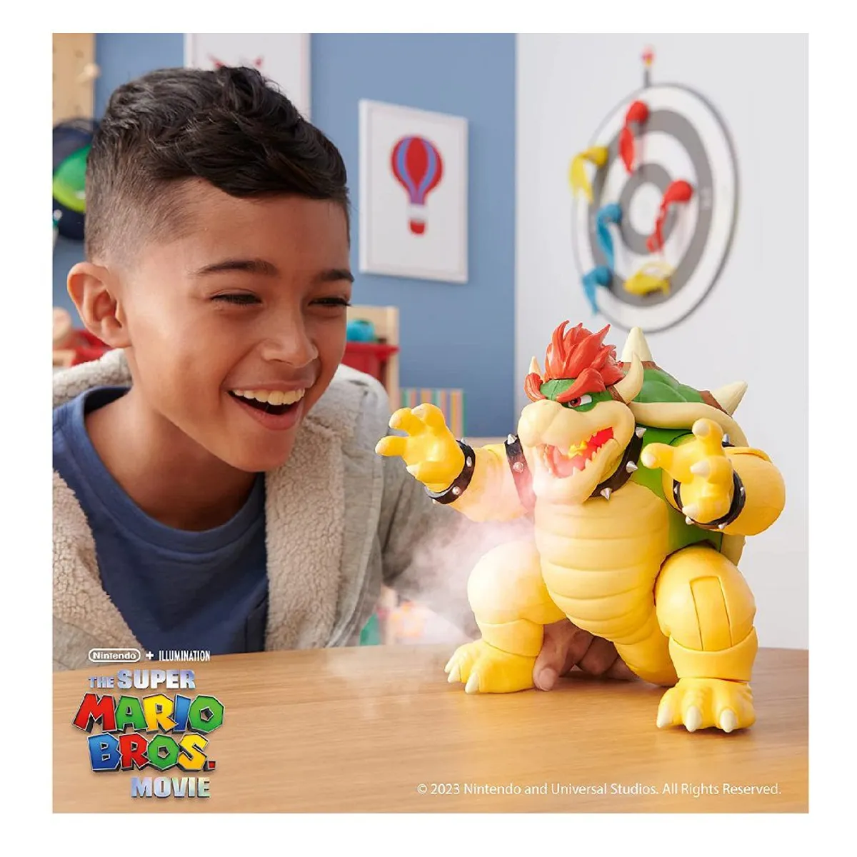 JAKKS PACIFIC - Super Mario Bros - Bowser Deluxe 20 cm