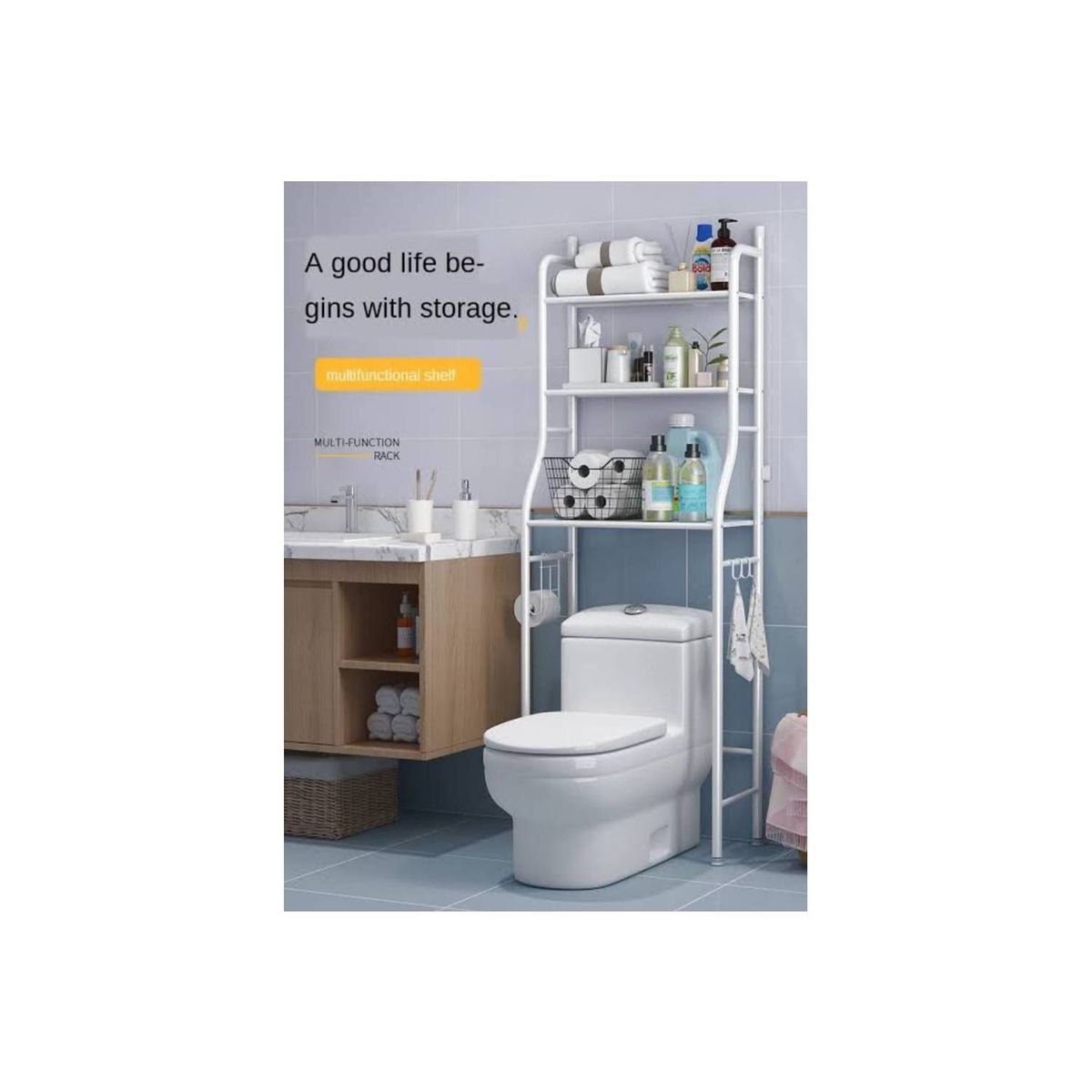 GENERICO - Estante Organizador Para Baño Inodoro Alta Calidad