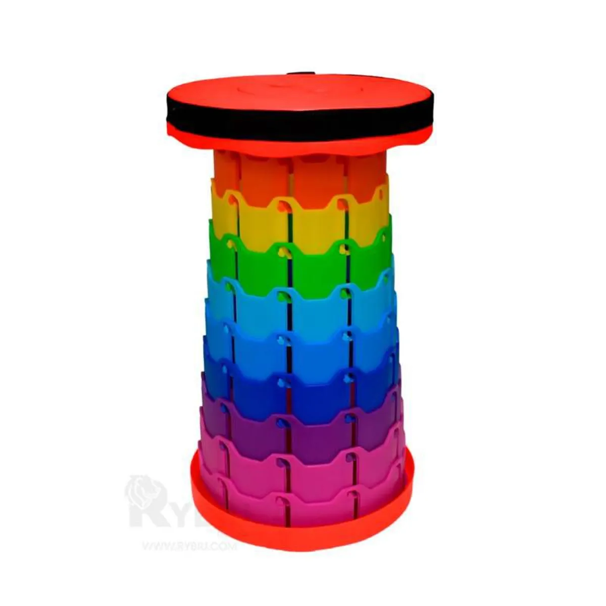 ITELSISTEM - Banco Silla Plegable Retractil Portatil Telescopica Itelsistem Naranja