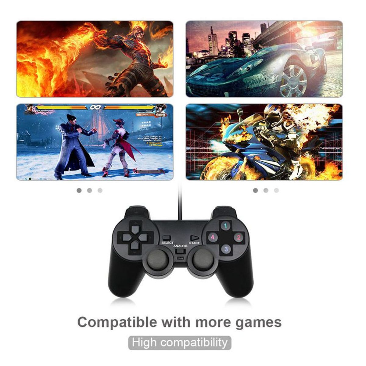 GENERICO - Mando para Computadora y Laptop modelo play 2 - modelo Joystick