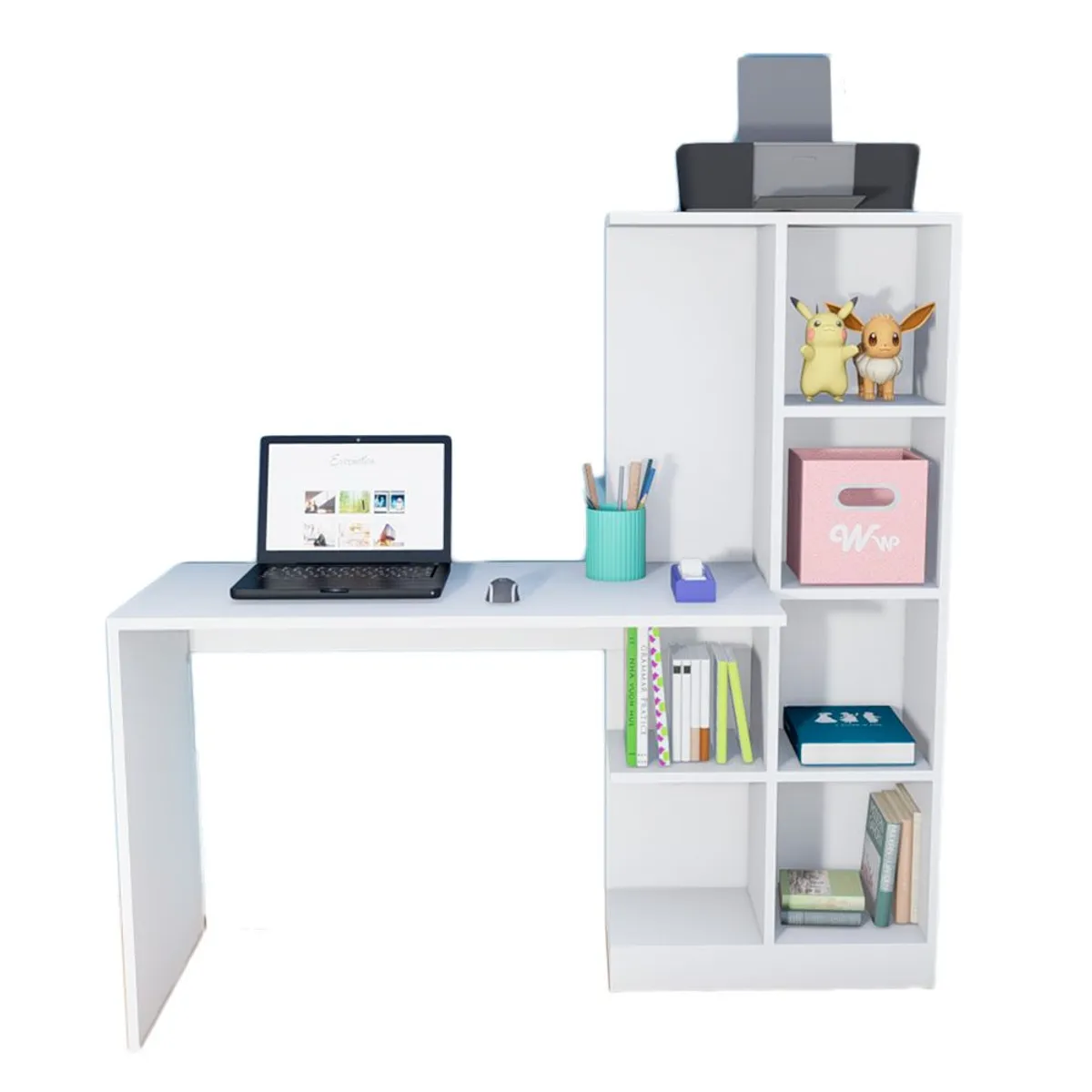WONDER WOOD MUEBLERIA - Escritorio Organizador Robert simple Wonder Wood Muebleria Blanco