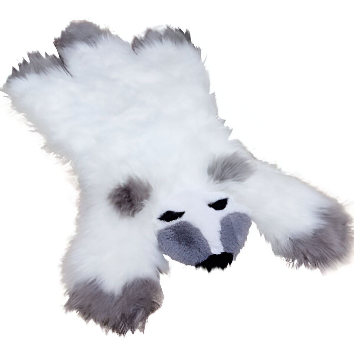 ELMEJORPRECIO - Alfombra Para Dormitorio De 90cm x 60cm Modelo Oso Blanco Con Gris