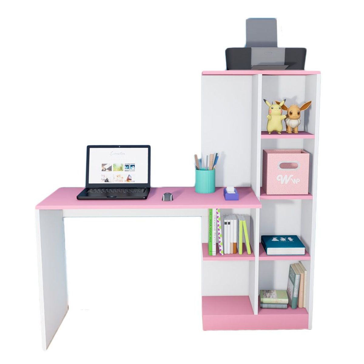 WONDER WOOD MUEBLERIA - Escritorio Organizador Robert simple Wonder Wood Muebleria BlancoRosado