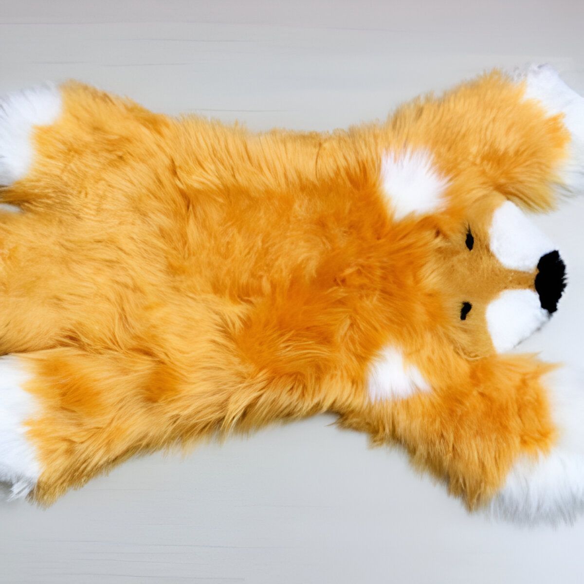 ELMEJORPRECIO - Alfombra Para Dormitorio De 90cm x 60cm Modelo Oso Anaranjado