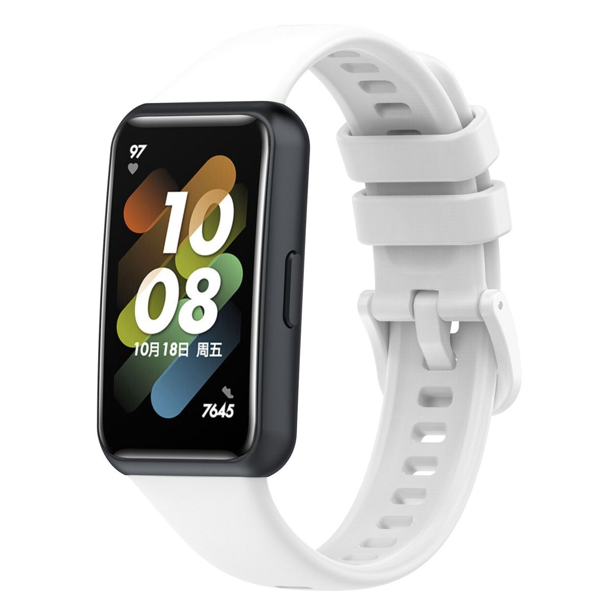 GENERICO - Correa Silicona para HUAWEI BAND 7 - Blanco