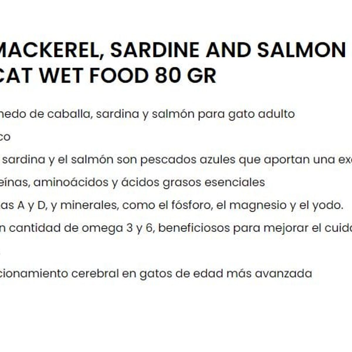 AMITY - Comida Húmeda De Gato Adulto Amity Sardina Y Salmón 80Gr