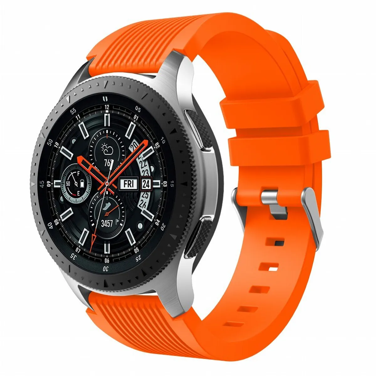 GENERICO - Correa Silicona para Samsung Galaxy Watch 46mm  Gear S3 - Naranja