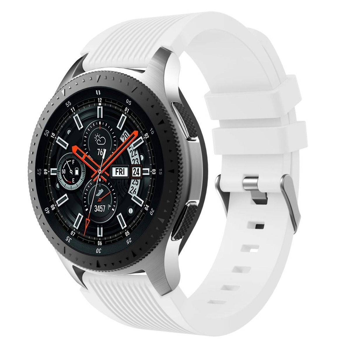 GENERICO - Correa Silicona para Samsung Galaxy Watch 46mm  Gear S3 - Blanco