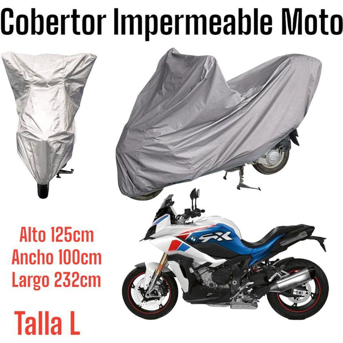 GENERICO - cobertor funda de moto impermeable resistente protector