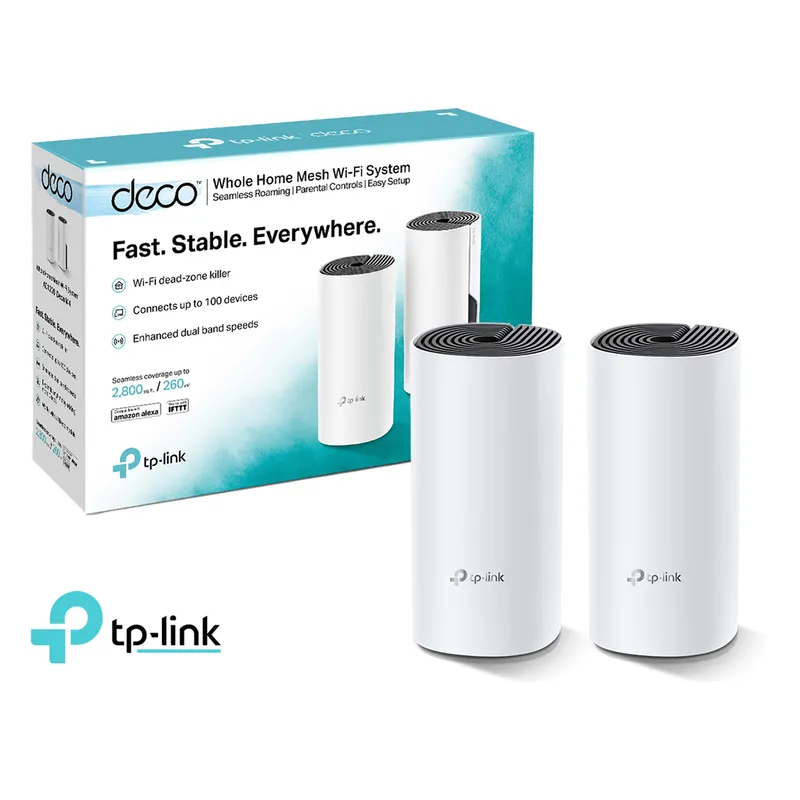TP LINK - TP-Link Deco M4 2 Pack Sistema Wi-Fi 5 GHz 2,4 GHz Mesh AC1200