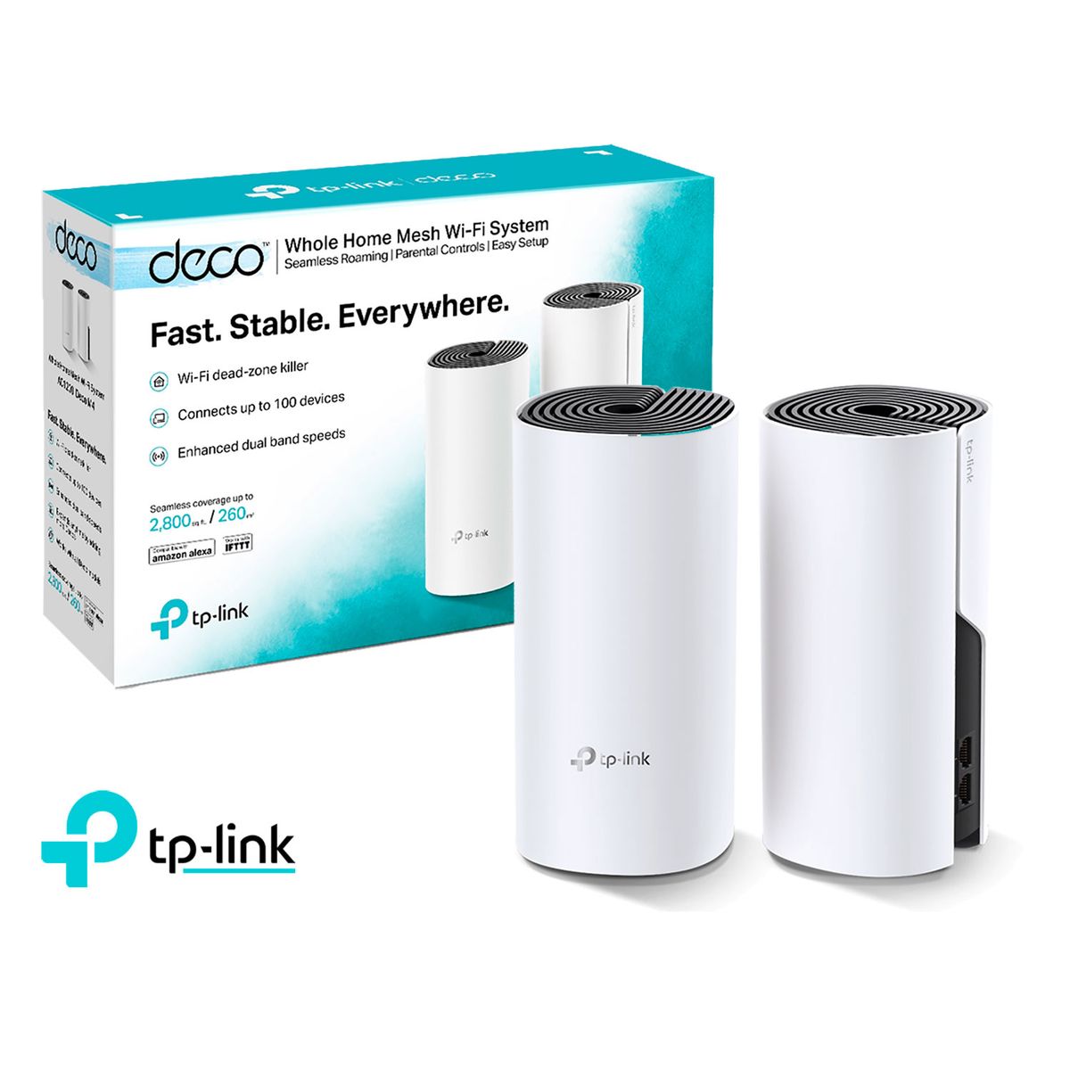 TP LINK - TP-Link Deco E4 2 Pack AC1200 100Mbps Sistema Wi-Fi Mesh 5 GHz 2,4 GHz