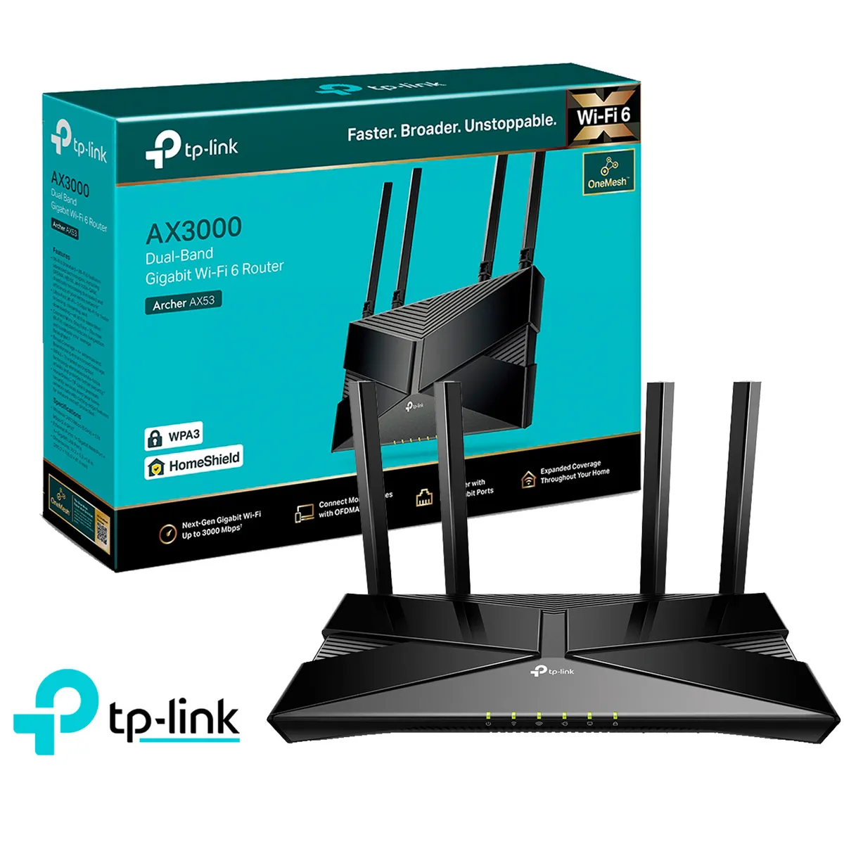 TP LINK - TP-Link Archer AX53 Wi-Fi 6 Router Dual Band AX3000