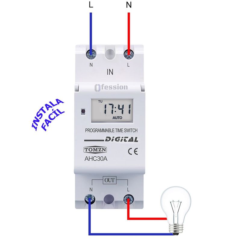 GENERICO - Interruptor Horario Digital Timer Semanal temporizador Programable