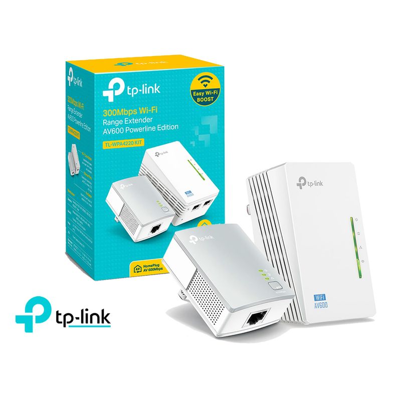 TP LINK - TP-Link Kit Extensor Powerline TL-WPA4220 KIT Wifi Av600 300mbps