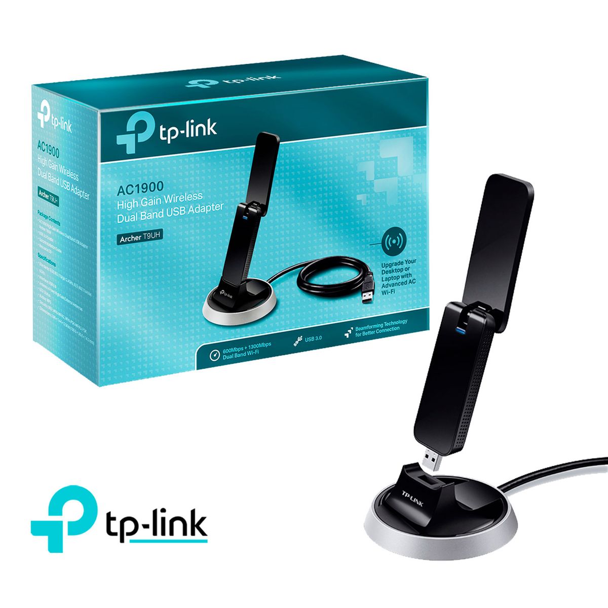 TP LINK - TP-Link Archer T9UH Adaptador Usb Inalámbrico Doble Banda AC1900