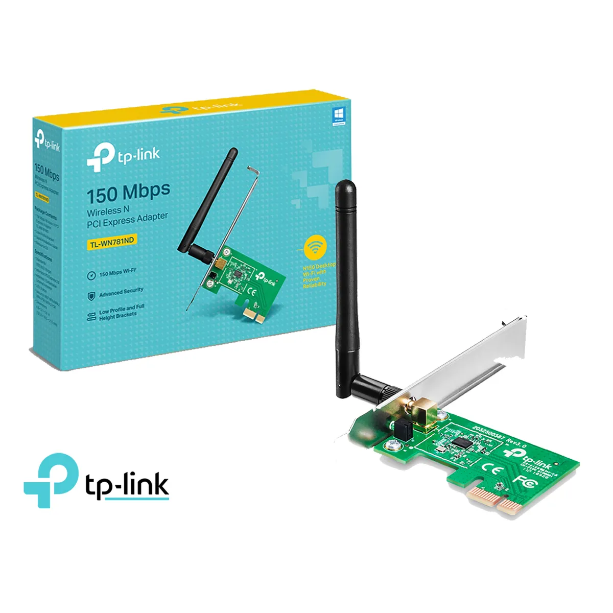 TP LINK - TP-Link Tarjeta Wifi TL-WN781ND Para Pc Pci-express 150mbps