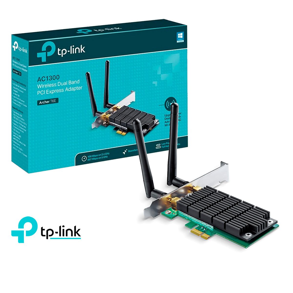 TP LINK - TP-Link Adaptador Inalambrico Archer T6E Pci-express Ac1300