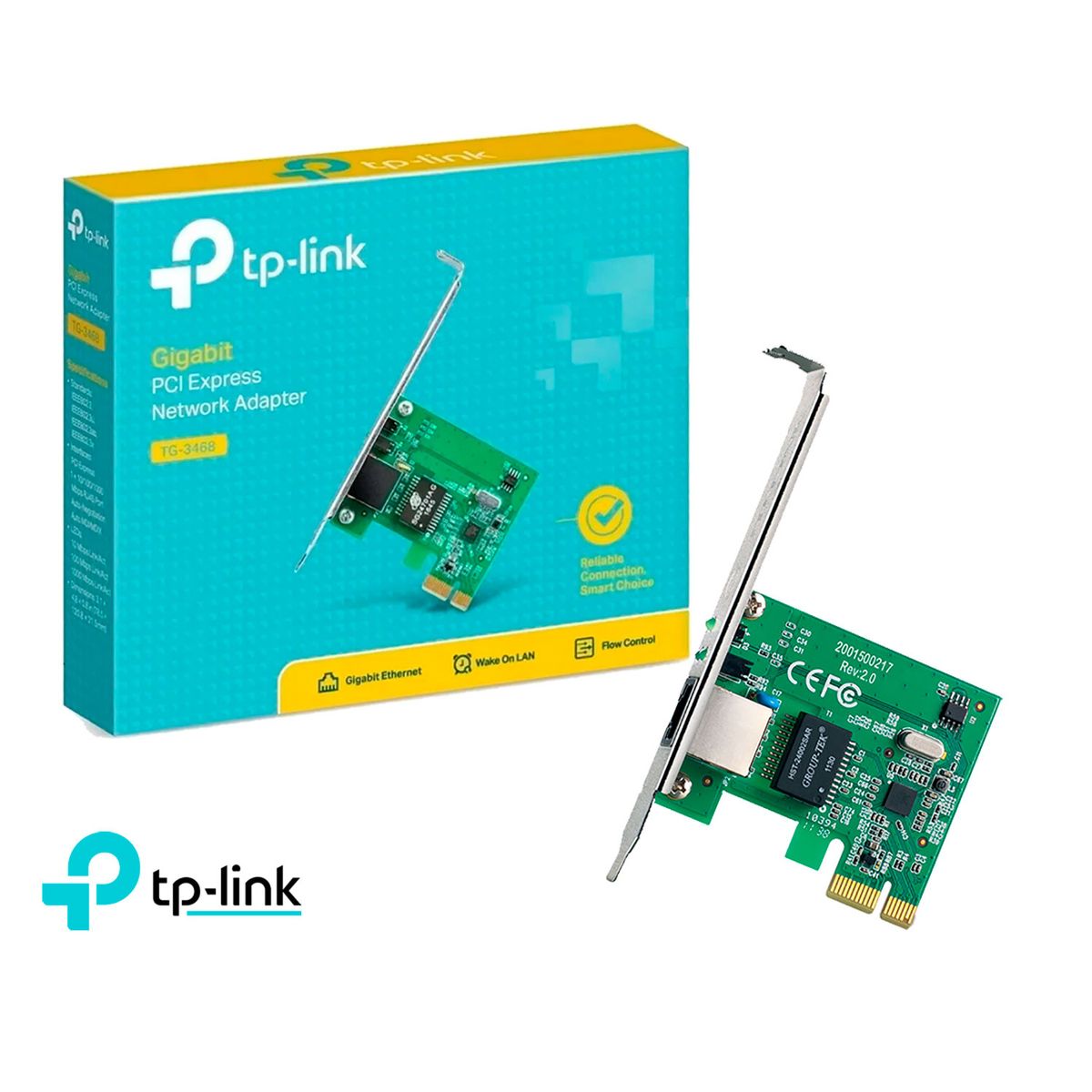 TP LINK - TP-Link Adaptador De Red TG-3468 Pci Express Gigabit Rj-45