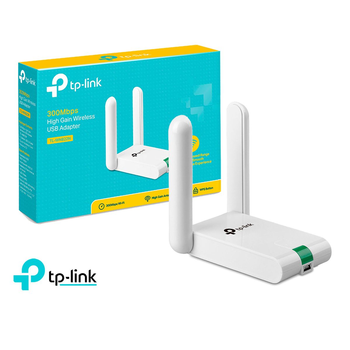 TP LINK - TP-Link Adaptador Usb TL-WN822N Wifi 2,4 GHz Usb 300Mbps