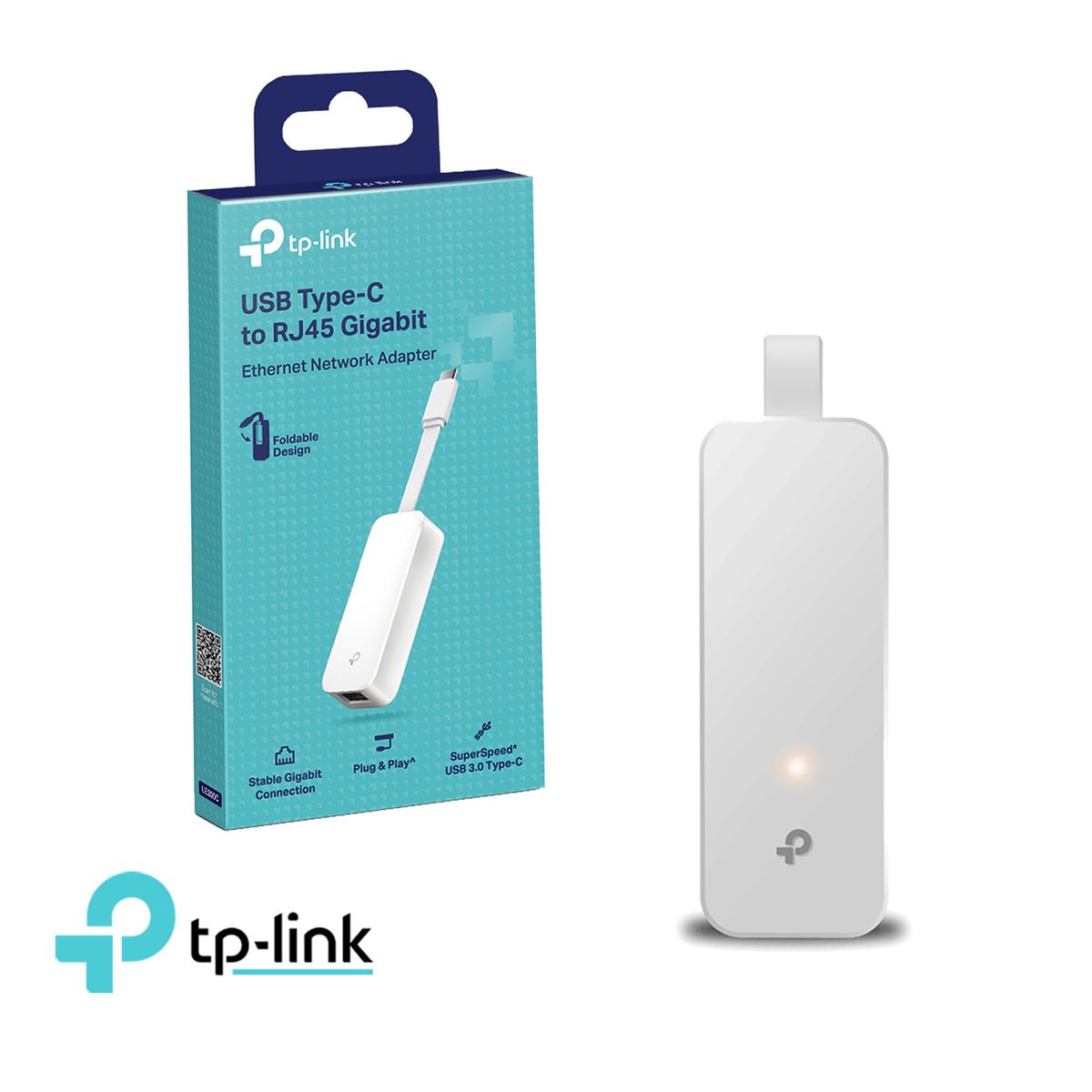 TP LINK - TP-Link Adaptador De Red UE300C Usb 3.0 Type-C a RJ45