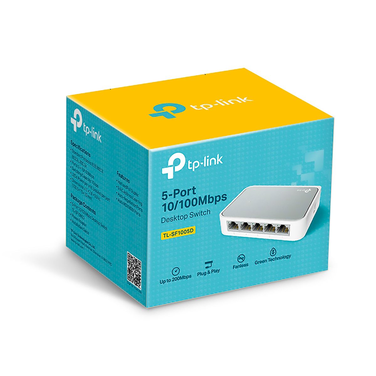 TP LINK - TP-Link Switch TL-SF1005D 5 Puertos RJ-45 10/100 Mbps Auto MDI/MDIX