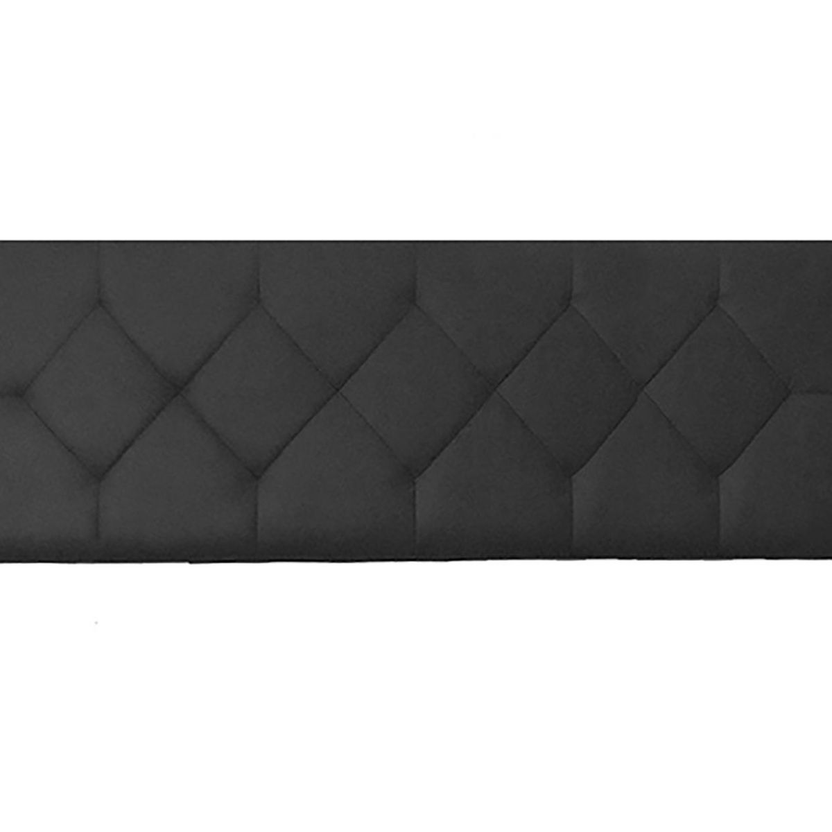 VILLA HOGAR - Cabecera Rombo Queen negro - Villa Hogar