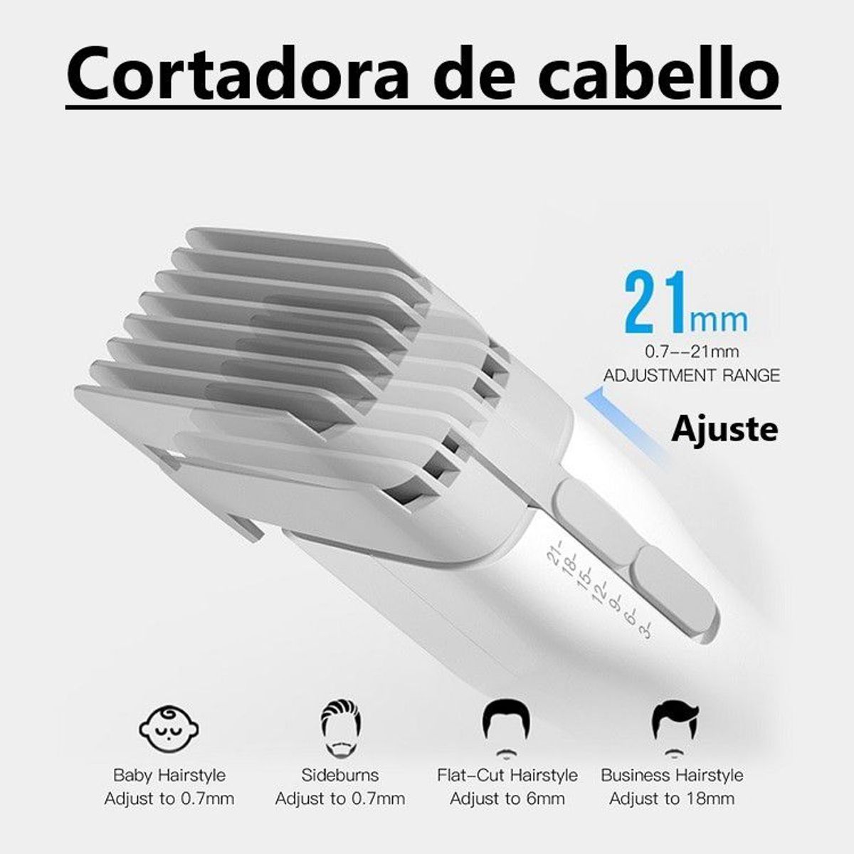 ENCHEN - Máquina Cortadora de Cabello Inalámbrica Cuchilla regulable