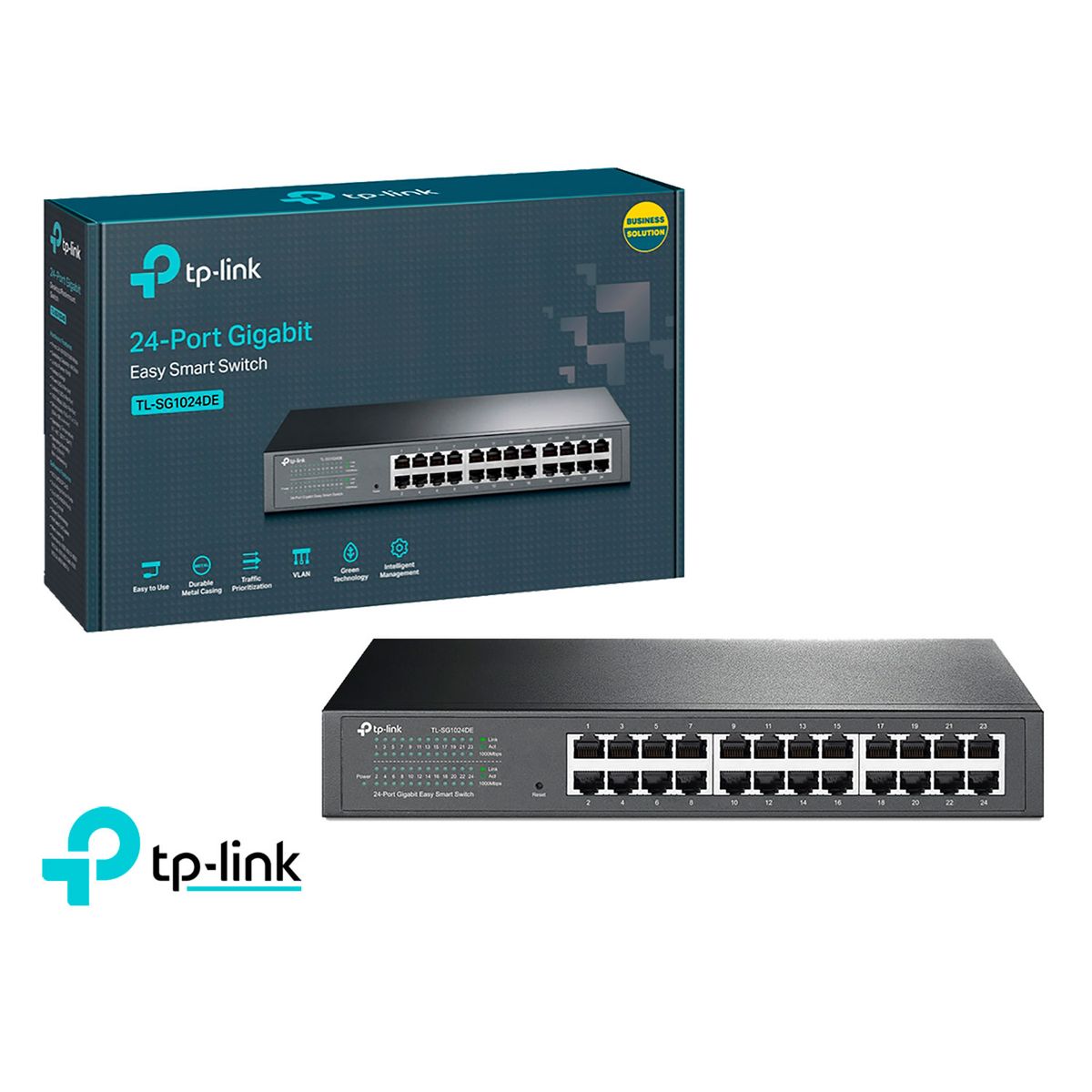 TP LINK - TP-Link Switch TL-SG1024DE 24 Puertos RJ45 de 10/100/1000 Mbps