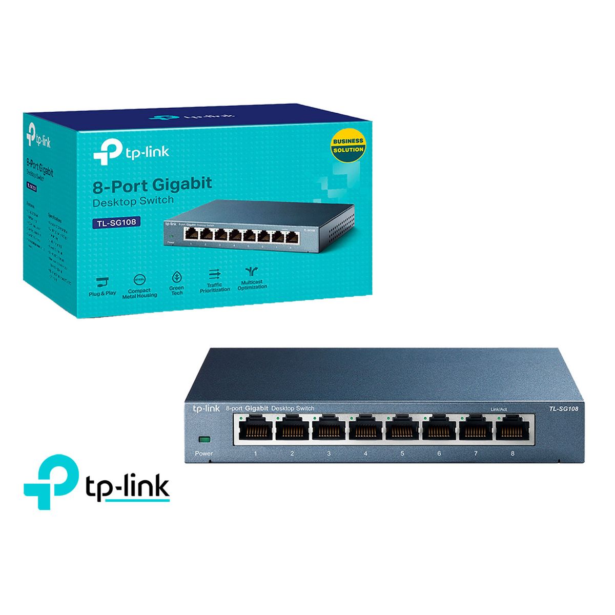 TP LINK - TP-Link Switch TL-SG108 8 Puertos de 10/100/1000mbps
