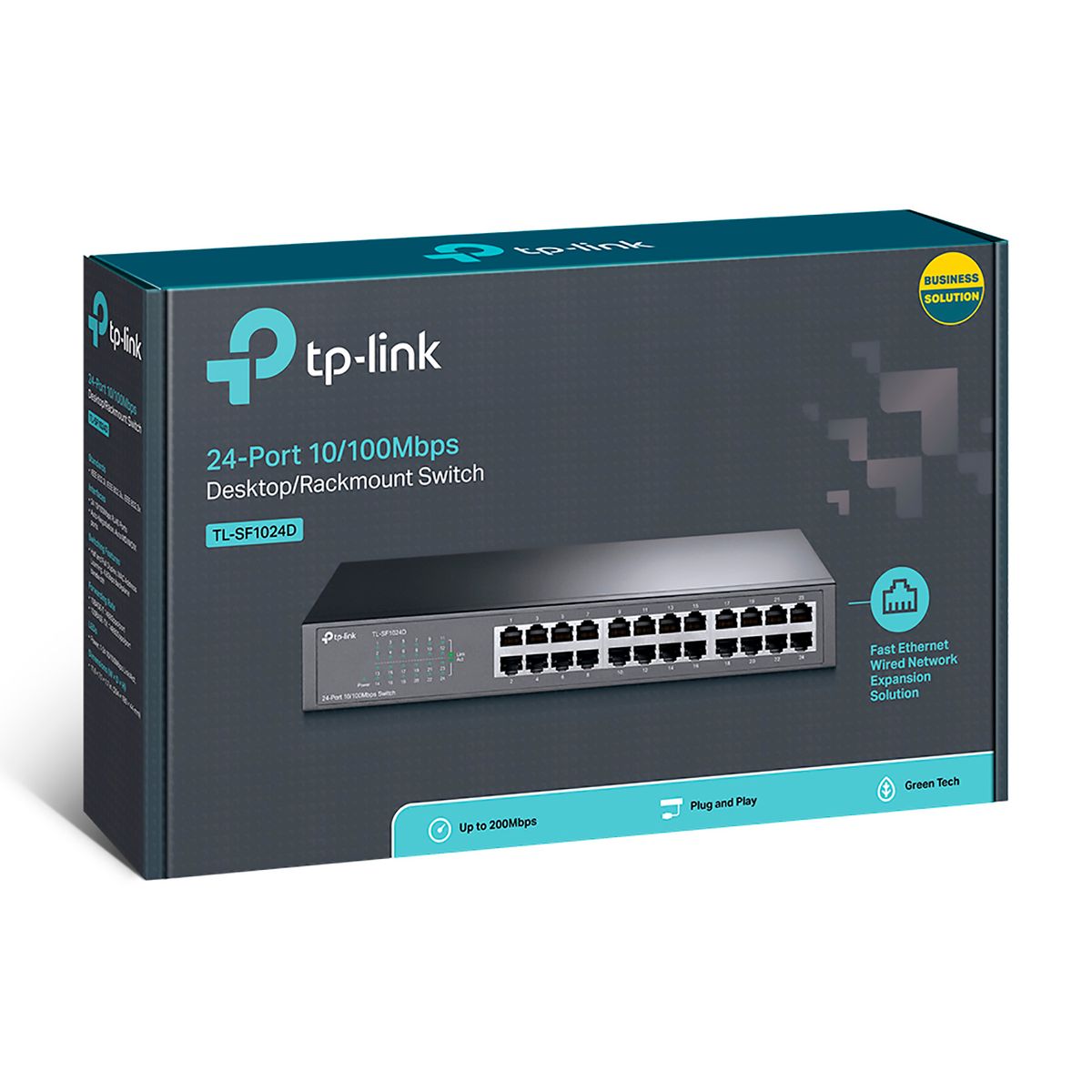 TP LINK - TP-Link Switch TL-SF1024D 24 Puertos 10/100 Mb Para Rack 19